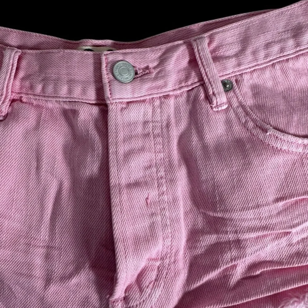 Free People We The Free NWT‎ Loving Good Vibrations Cutoff Shorts In Rosa Sz 32